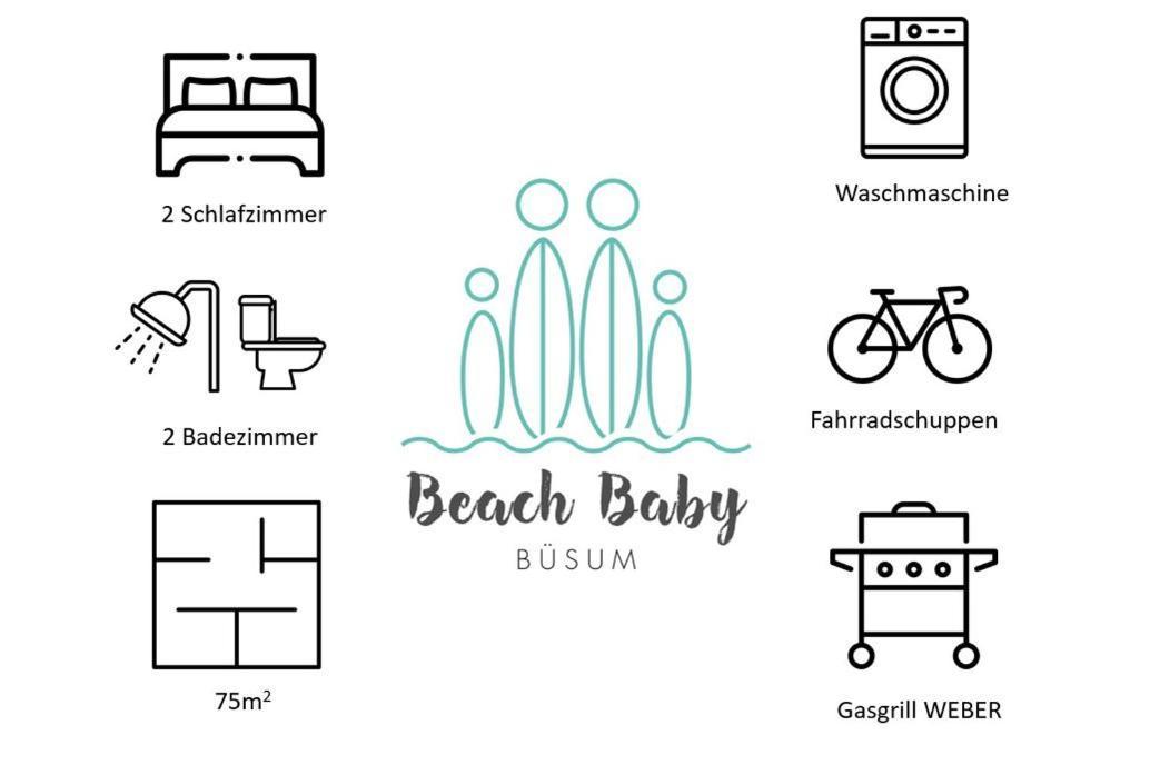 Ferienwohnung Beach Baby 2 Busum Exterior photo